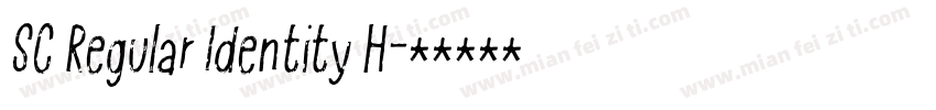 SC Regular Identity H字体转换